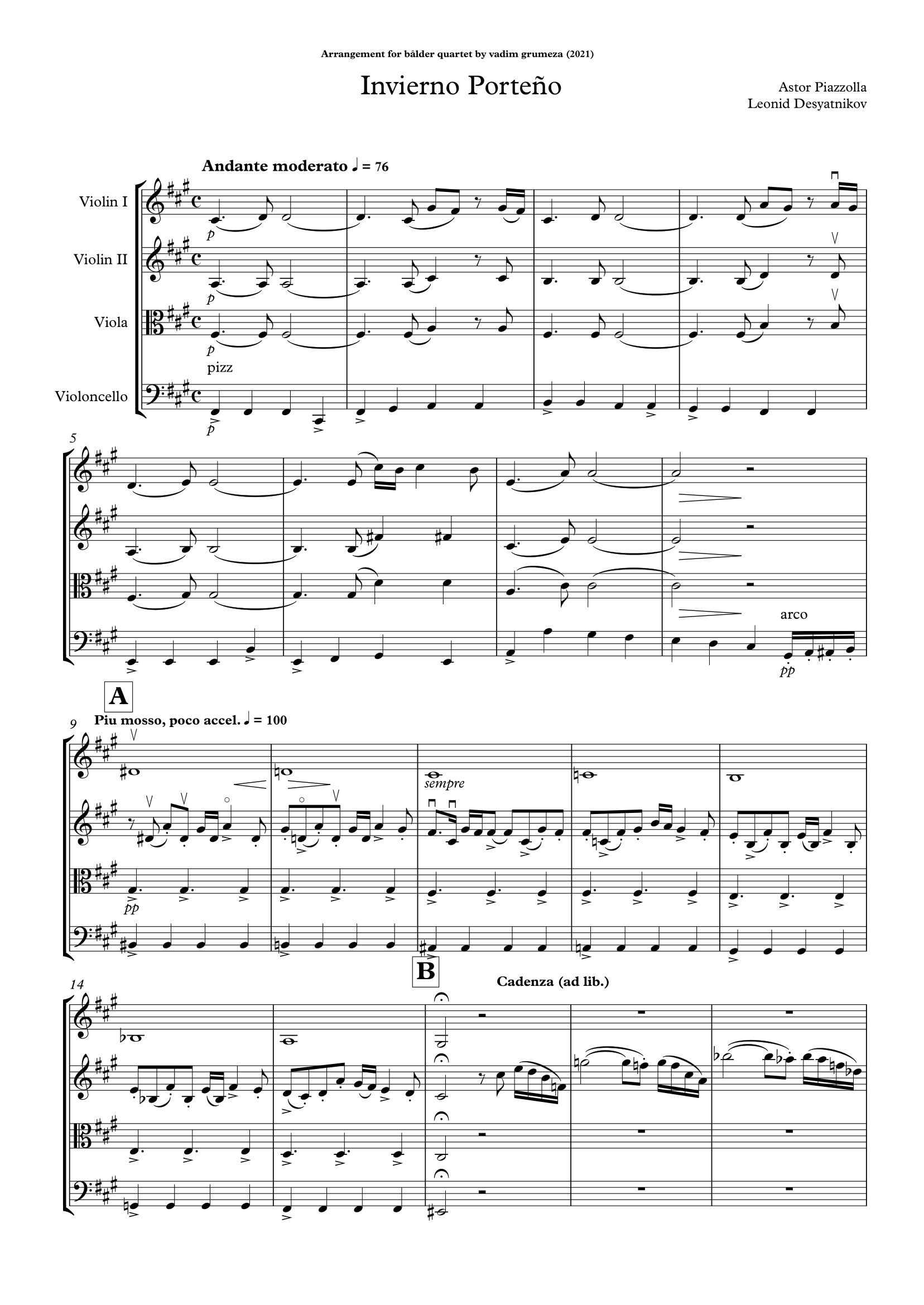 Astor Piazzolla - Las Cuatro Estaciones Porteñas sample